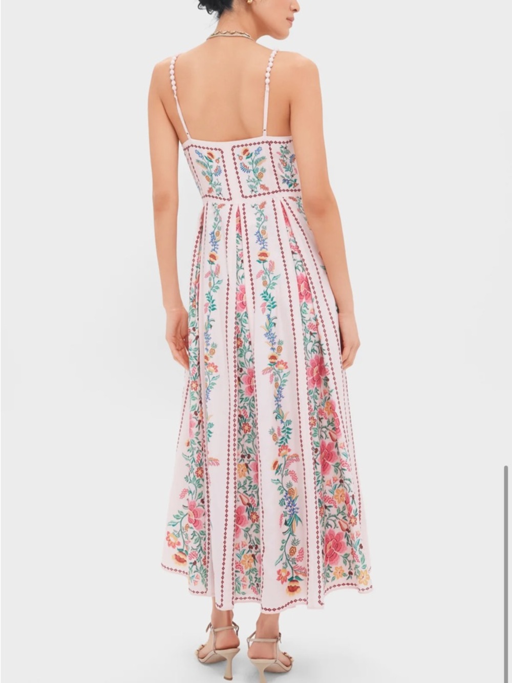 Farm Rio Delicate Forest Pink Maxi Dress - Picture 5 of 16